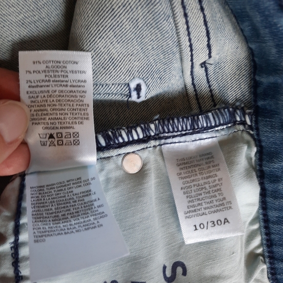 🛍 Lucky Brand Mid Rise Sweet Straight Glass Mount Denim Jeans Size 10/30 - Picture 14 of 15